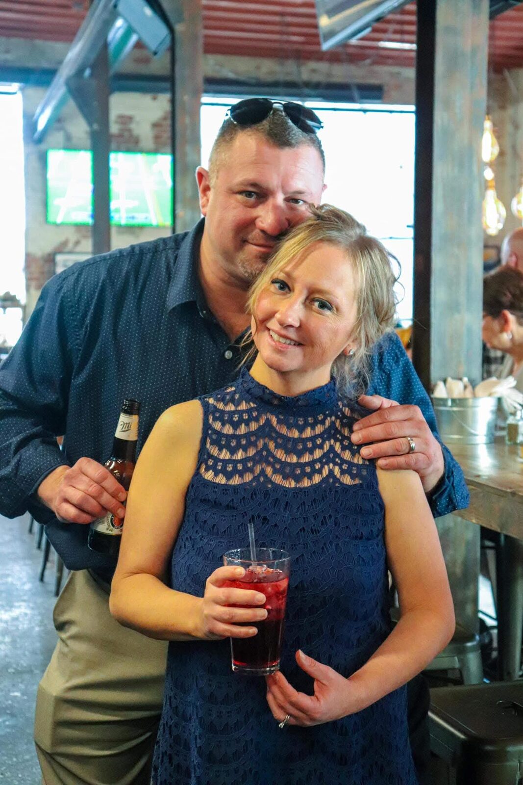 Ethan and his wife Heather out for the evening